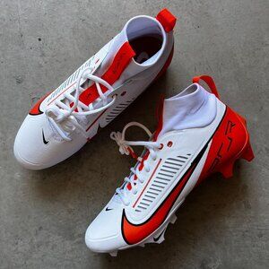 Nike Vapor Edge Pro 360 2 TB White Orange FQ4044-100 Men's 12 Football Cleats